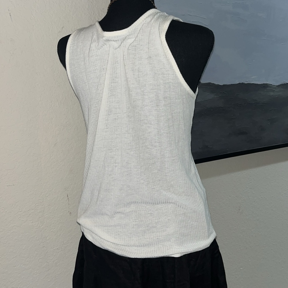 Women’s Semi Sheer Ribbed Tank - Picture 4 of 4